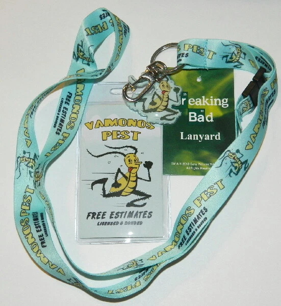 Breaking Bad Vamonos Pest Company Logo 20" Cordón con Logo Dije, NUEVO SIN USAR Foto 1 de 1