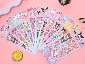 3 Random Sanrio Hello Kitty And Friends Holographic Sticker Sheet - Picture 1 of 2