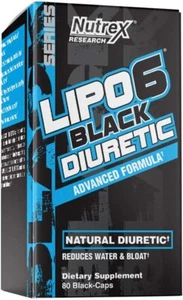 Lipo 6 Black Natural Diuretic Water Loss 80 Capsules, 80 count - Picture 1 of 4