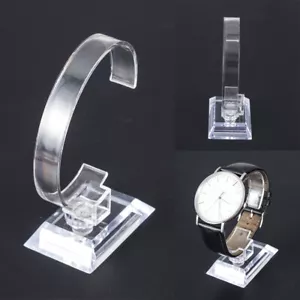 Display Good Rack Clear Holder Stand Plastic Fashion Show Case For Wrist Watch~ - Picture 1 of 9