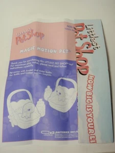 Littlest Pet Shop Catalog Poster Insert & Magic Motion Pet Instruction Manual - Picture 1 of 7