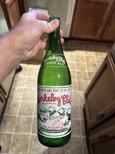Berkeley Club ACL Ginger Ale Bottle Berkeley Springs West Virginia WV 28 Oz - Picture 1 of 11