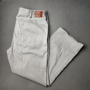 Pantalones Polo Ralph Lauren Para Hombre 42x32 Gris Elástico Calce Clásico Pierna Recta Sarga - Imagen 1 de 14