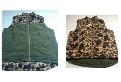 Magellan Reversible Vest Mens XL Camo Black Fleece Water Outdoors Fish Hunt NWT - Image 1 of 4