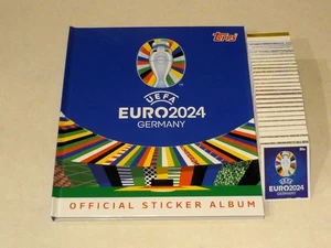 Topps UEFA EURO 2024 komplett - alle Sticker + Hardcover Album - EM 24 Germany - Picture 1 of 3