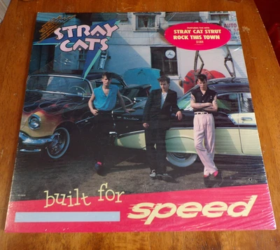 Stray Cats Built For Speed 1982 PROMO LP Sealed (Partially Open) Foto 1 de 3
