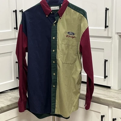 Ford Racing Button Up Mechanic Long Sleeve Shirt/Medium - Image 1 of 4