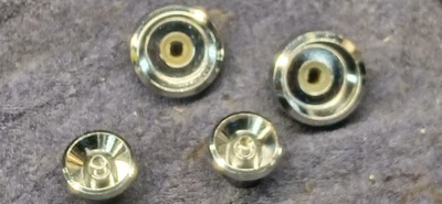 1965 1966 Chrysler  Mopar ~ Set Original Chrome Radio Knobs - Image 1 of 3