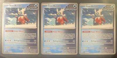 3x Iron Bundle 056/182 Sv04: Paradox Rift Regular - Image 1 of 2