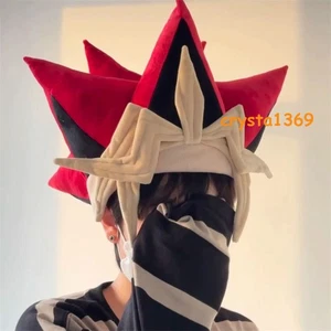 YU-GI-OH! Yugi Muto Cosplay Hat Headwear Plush Cap AIBO Mutou Yūgi Cos Prop Gift - Picture 1 of 11
