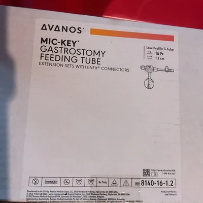 TUBO DE ALIMENTACIÓN DE GASTROSTOMÍA MIC-KEY G-Button 8140-16-1.2  Foto 1 de 2