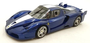 Hot Wheels 1/18 Scale Diecast DC9824S - Ferrari FXX TMGM - Blue/White Stripes - Picture 1 of 5