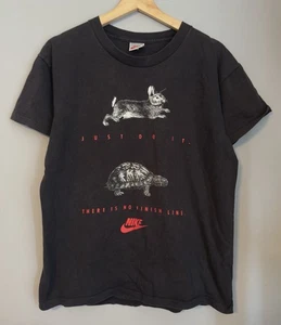 Vintage 90s Nike Grail Tortoise Vs Hare No Finish Line Size Medium - Bild 1 von 4