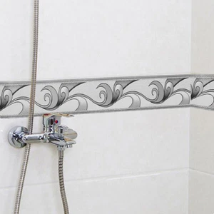 10M Waist Line Wallpaper Self Adhesive Kitchen Bathroom Tile Border Sticker Roll - Picture 1 of 12