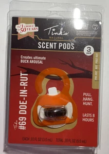 Señuelo Tink's Scent Pods W6354 #69 Doe in Rut Deer dura 8 horas 1 - (paquete de 3) - Imagen 1 de 3