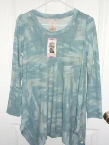 NEU MIT ETIKETT PHILOSOPHY GRÖSSE SMALL GEOMETRISCHES DESIGN Damen HELLBLAU SHIRT - Bild 1 von 3