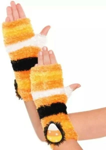 Candy Corn Fairy Glovelettes, Kinder Standardgröße, 1 Paar Mädchen fingerlose Handschuhe - Bild 1 von 3
