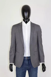 HUGO BOSS Sakko Jacket Blazer, Mod.Hartlay1, Gr. 48 / US 38R, Open Grey, Stretch - Picture 1 of 10