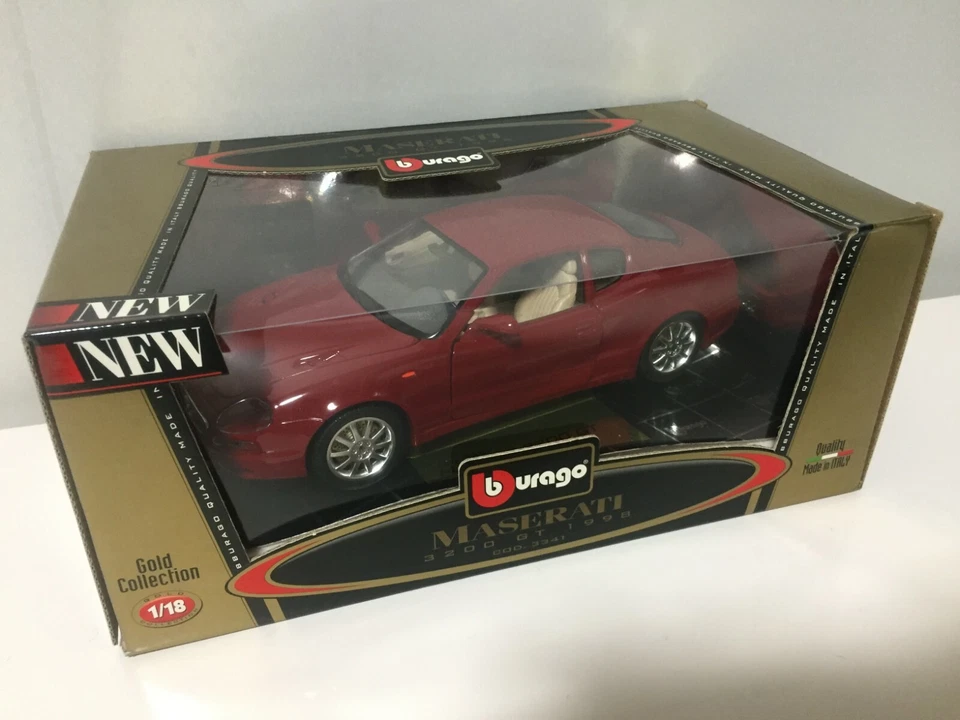 BURAGO 1:18 GOLD COLLECTION MASERATI 3200GT scala 1/18 dal GIAPPONE F/S - Immagine 1 di 4