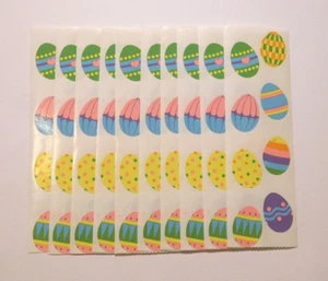 Mrs. Grossman's Stickers Lot of 10 Strips ~Easter Eggs~ 1991 Vintage READ - Picture 1 of 2