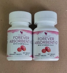 2x FOREVER ABSORBENT-D | Chewable Vitamin D Supplement | Free 48h Delivery - Picture 1 of 1