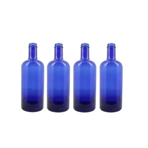 4x Swan Bottiglia Blu modello VAND per Acqua 750 ml con tappo argentato - Foto 1 di 3
