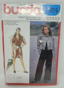 Burda 5524 Misses Jacket Pants Shorts Sewing Pattern Sizes 10-18 - Picture 1 of 2