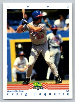 1992 Classic Best #138 Craig Paquette Huntsville Stars - Image 1 of 2