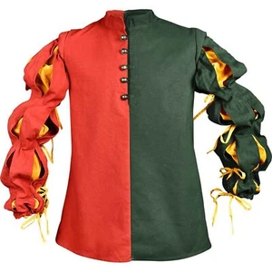 Medieval Renaissance Joerg Landsknecht Doublet cotton Plane costume Sca Larp - Picture 1 of 3
