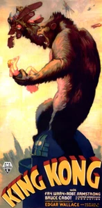 Póster de película King Kong 1933 Fay Wray Robert Armstrong película cine estampado artístico - Imagen 1 de 2