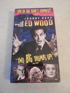 ED WOOD VHS, 1995, JOHNNY DEPP, BILL MURRAY, SARAH JESSICA PARKER, TIM BURTON! - Picture 1 of 3