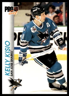 1992-93 Pro Set #167 Kelly Kisio San Jose Sharks Hockey Card - Image 1 of 2