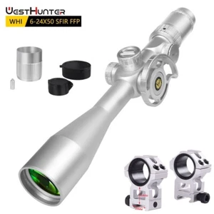 WestHunter WHI 6-24x50 SFIR FFP First Focal Plane Scopes R/G Illuminated Sights - Picture 1 of 5