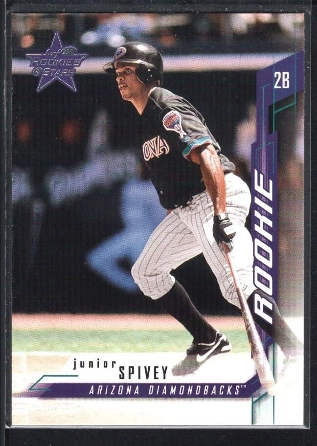 JUNIOR SPIVEY 2001 LEAF ROOKIE & STARS RC ROOKIE CARD DIAMONDBACKS SP MINT - Image 1 of 1