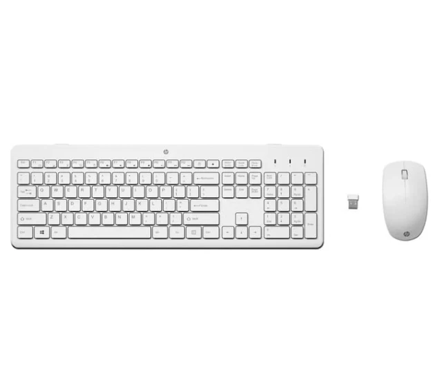 HP 230 Wireless Mouse and Keyboard Combo - White (3L1F0AA)
