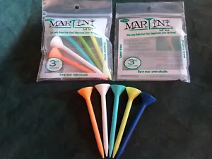 Martini Golf Tees, 3 1/4 Inches. ( 2 Packs ) You get 5 Tees In A Pack. - Picture 1 of 3