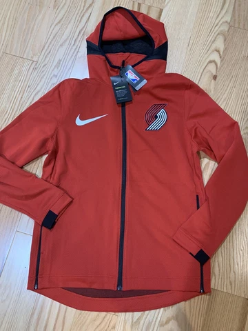 Nike NBA Portland Trail Blazers Showtime Therma Flex Hoodie Jacket Red M 940158 Cover