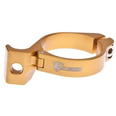 K-Edge Braze-On Adapter Kit, Clamp, Chain Guide, Ti Hardware, Gold, 31.8 mm - Image 1 of 2