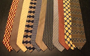 Lote de 11 NUEVAS Corbatas para el cuello de diseñador Perry Ellis con patrones L048 - Imagen 1 de 3
