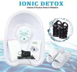 Macchina Cellulare Ionic Detox Bagno Piedi Spa con Vasca Grande Lavabo + Ciabatta Antiscivolo - Foto 1 di 11