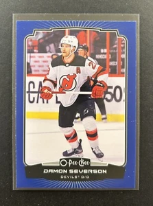 Damon Severson- 2022-23 O-Pee-Chee - Blue Border #245 - New Jersey Devils - Picture 1 of 2