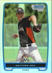 2012 Bowman Chrome Prospects Refractors #219 Matthew Neil MARLINS  R33140 