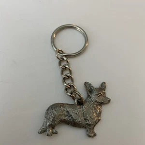 Corgi PEWTER Dog 3D Keychain Key Chain Ring Fob GG Harris - Picture 1 of 4
