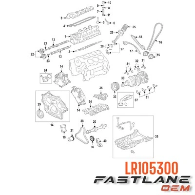 Land Rover Range Rover Velar 2018-2020 junta de culata derecha nuevo OEM LR105300 Foto 1 de 4