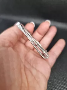 Swarovski Hermine Bangle Clear Crystal Bracelet Authentic - Picture 1 of 12