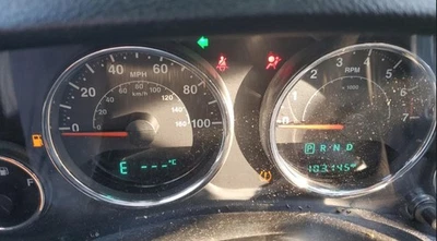 Jeep Wrangler 2016-2017 OE velocímetro calibre grupo 103 k millas Foto 1 de 4