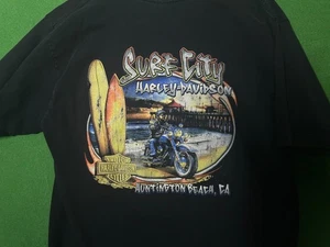 Harley-Davidson H-D HD Beach SS T-Shirt "Surf City" Huntington Beach ca 2007 - Bild 1 von 8