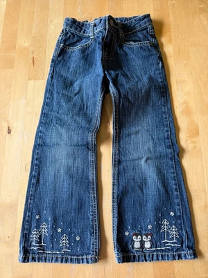 Jeans Gymboree con pingüinos bordados. Talla vintage. 4T Foto 1 de 4