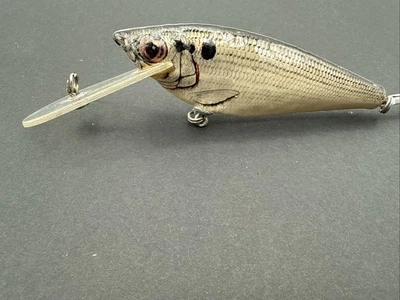 RARE Vintage BAGLEY Super Diving Small Fry Shad 4.75” Brass Hardware - Image 1 of 4