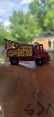 Wreck Truck A.A. & R.A.C. Спичечный коробок Гаражи Lesney No. 13 Англия - Изображение 1 из 3